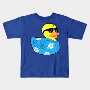 Rubber Ducky in Hawaiian Shirt with Shades Kids T-Shirt